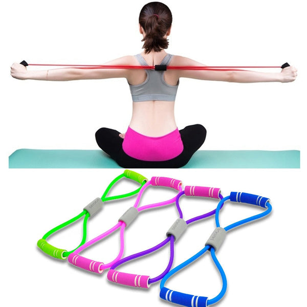 yoga elastic rubber rope expander bands