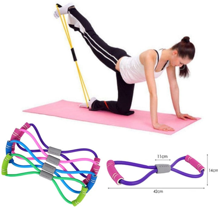yoga elastic rubber rope expander bands